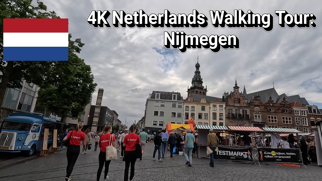 4K Netherlands Walking Tour: Nijmegen