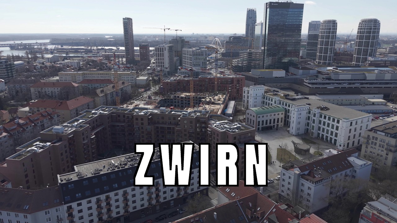 Zwirn &ndash; Bratislava 4K Drone | Construction Update & Downtown Skyline Views