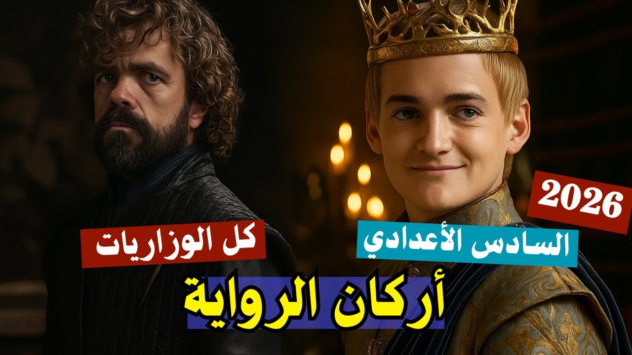 أركان الرواية  | الادب الجزء الثاني  | السادس الأعدادي 2026 | المحاضرة 17