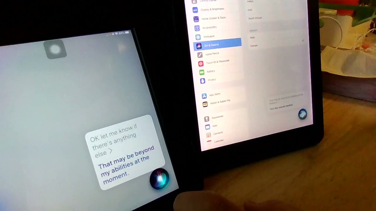 iPad 5 (Male Siri) meets iPad Pro 9.7 (Female Siri)