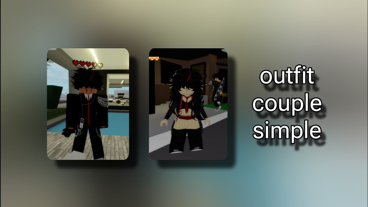 ✨outfit couple brookhaven🏡 cowo dan cewe simple💫