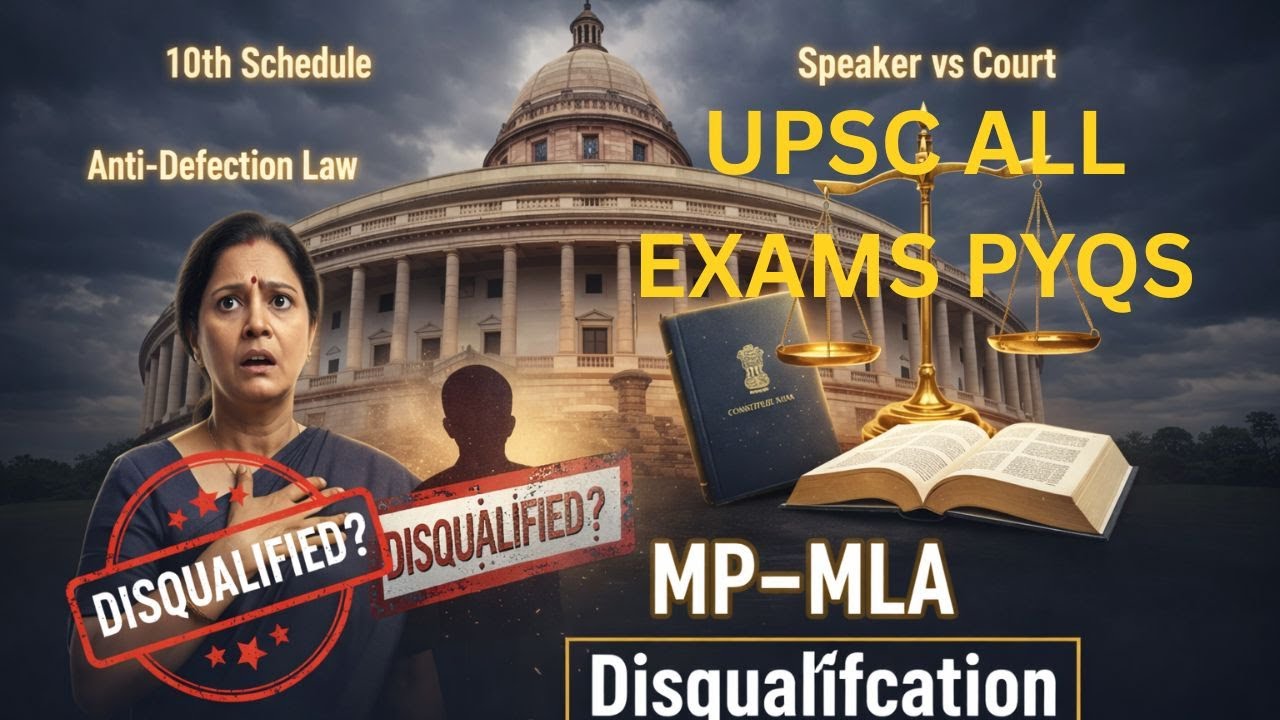 MP/MLA Disqualification upsc pyqs #teluguexplanation#upsccse2026 #upsc #pyqsolution #pyqstrategy