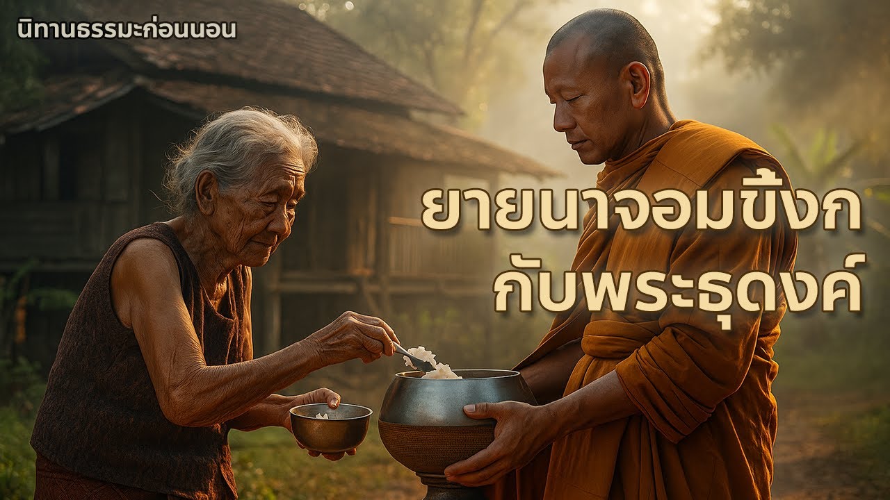 ธรรมะก่อนนอน : ยายนาจอมขี้งกกับพระธุดงค์