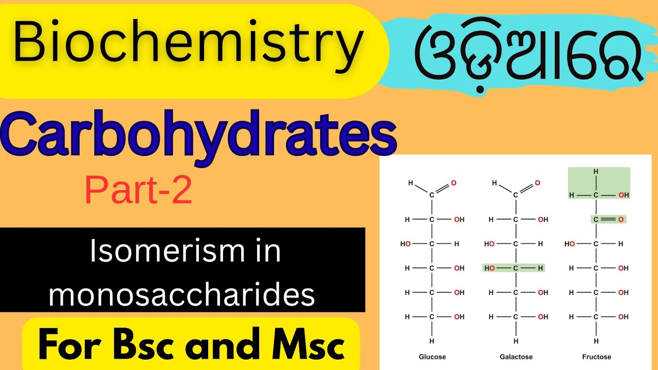 Carbohydrates (part-2)/ Isomerism in monosaccharides 