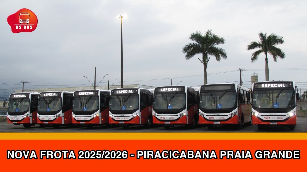 Nova Frota 2025/2026 - Viação Piracicabana Praia Grande.