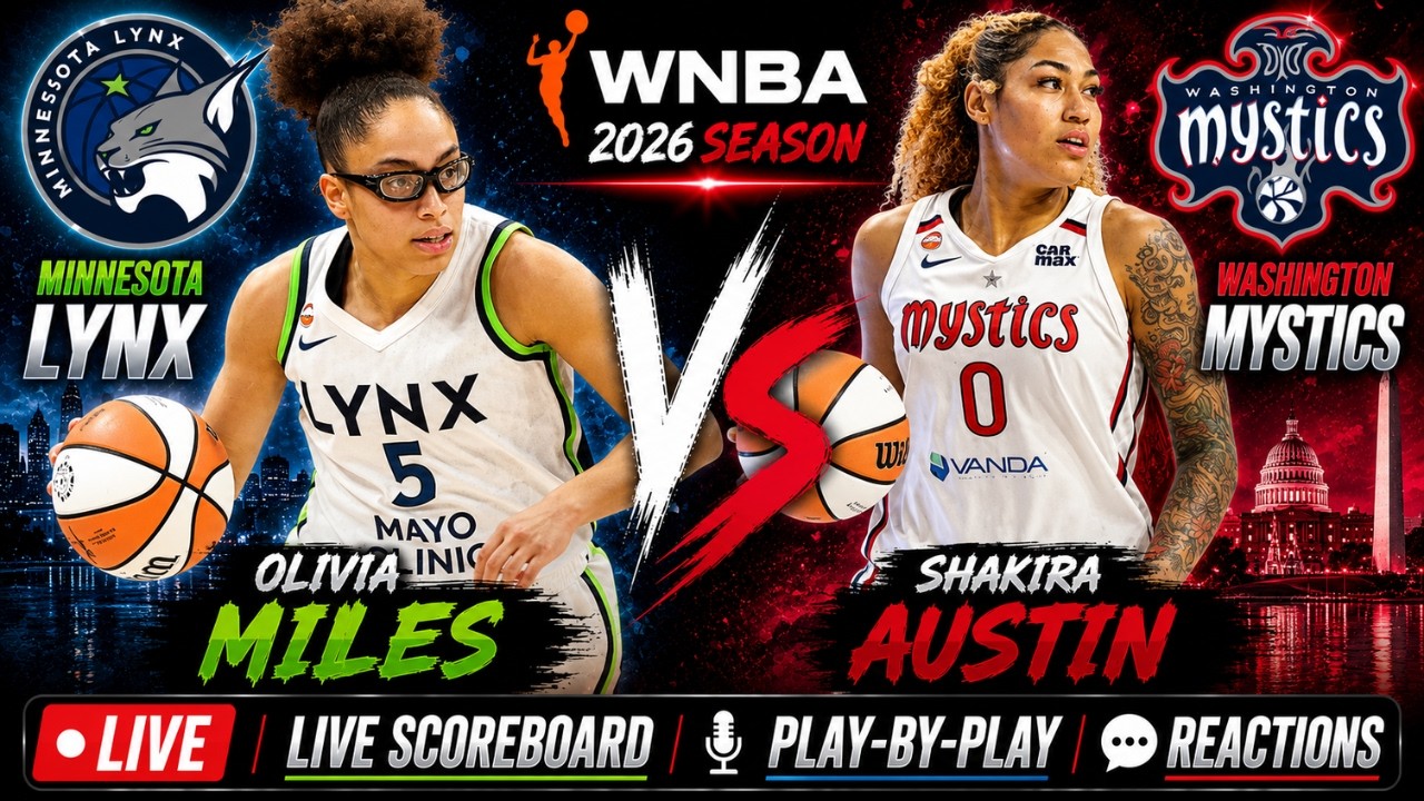 MINNESOTA LYNX VS WASHINGTON MYSTICS | WNBA LIVE SCOREBOARD | PLAY-BY-PLAY | REACTIONS