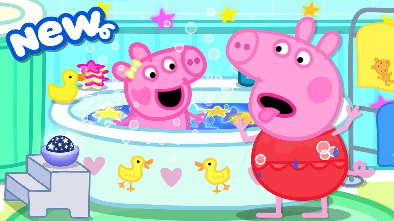Peppa Pig Tales 2025 🛁 Crazy COLOURFUL Bathtub! 🫧 Evie's Bathtime 🐥 BRAND NEW Peppa Pig Episodes
