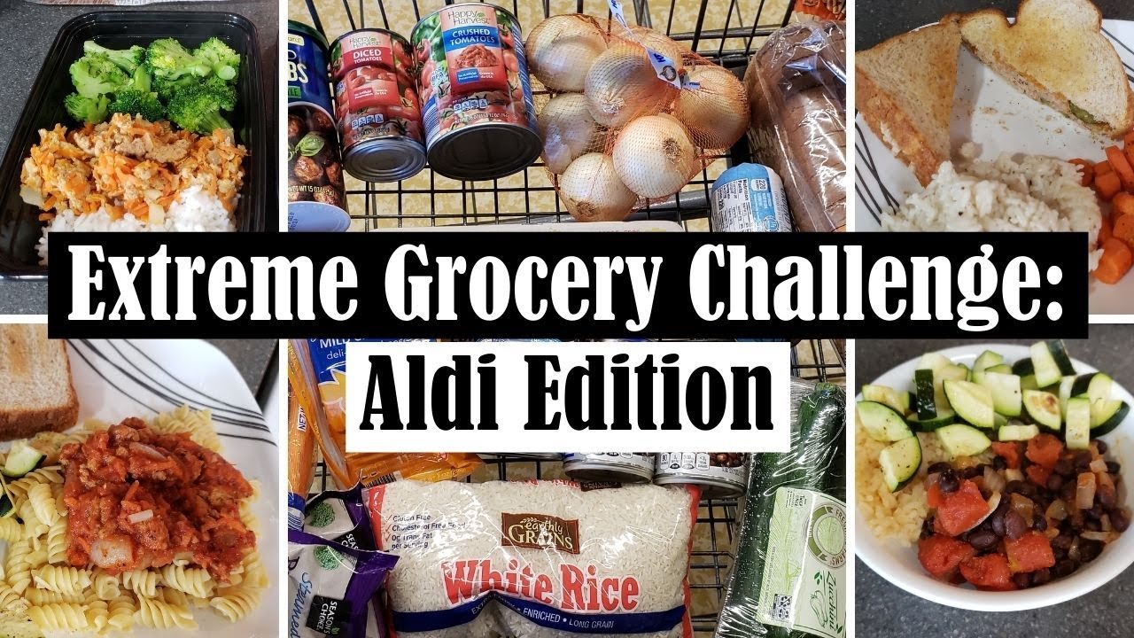 ALDI EXTREME GROCERY CHALLENGE! || $20.00, 6 MEALS, 26 SERVINGS