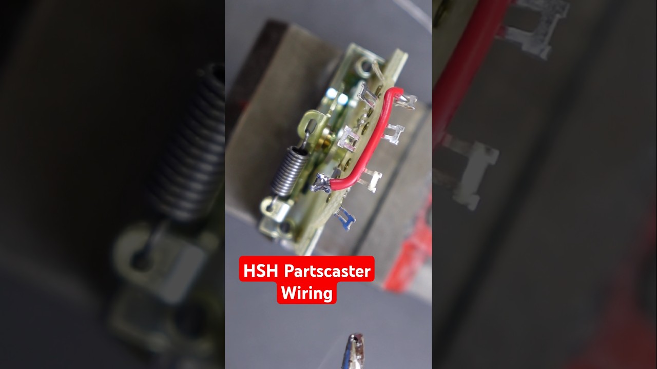 Проводка HSH Partscaster | Проводка гитары #гитара #fender #stratocaster #telecaster #gibson #bas...