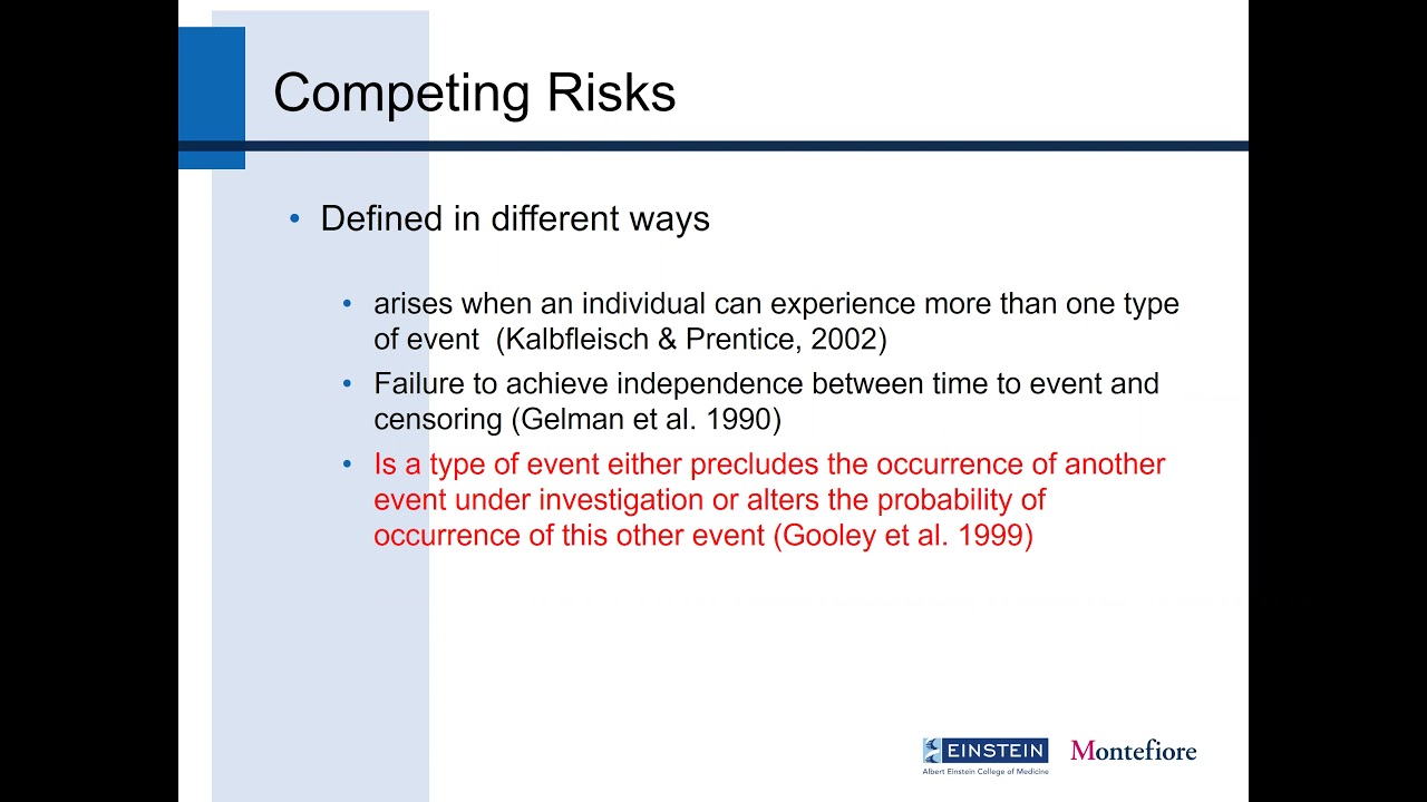 Webinar on Advanced Survival Analysis - Competing Risk Analysis - Dr. Shankar Viswanathan - Nov 2021