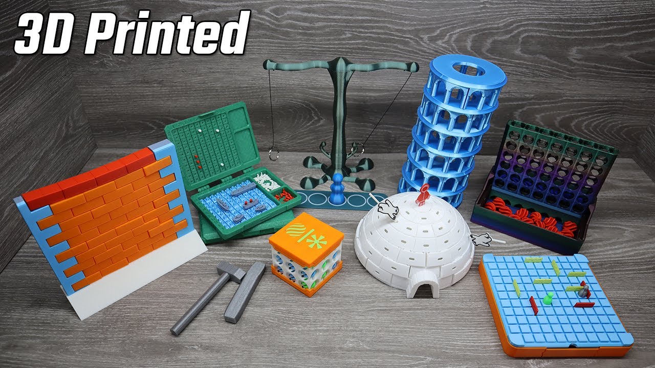 Игры, напечатанные на 3D-принтере, в которые можно играть с друзьями