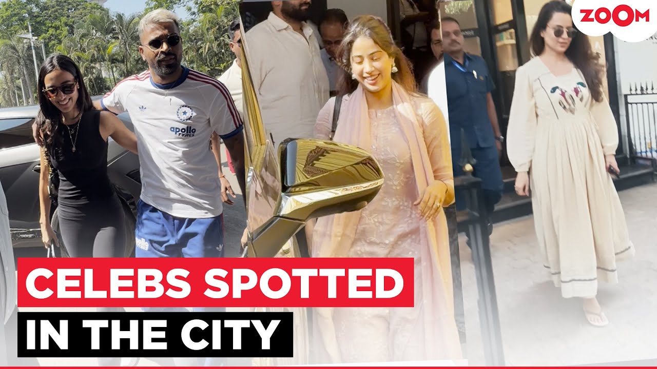 Hardik Pandya & GF Mahika Sharma Smile en route to T20 WC Final | Janhvi Kapoor gets Birthday wishes