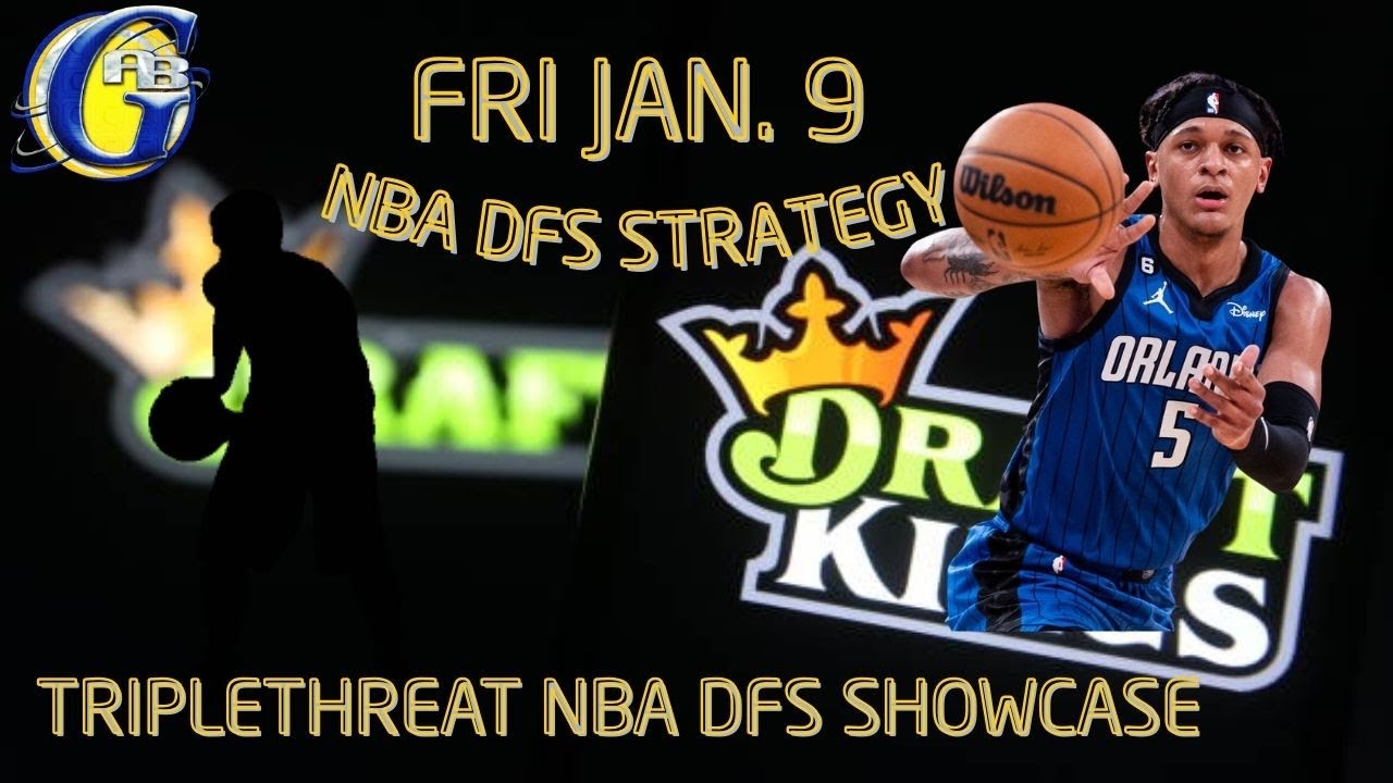 NBA DFS STRATEGY: TRIPLETHREAT SHOWCASE (TOP PLAYS Jan. 9 2026 on DraftKings) #nba #nbadfs #hoops