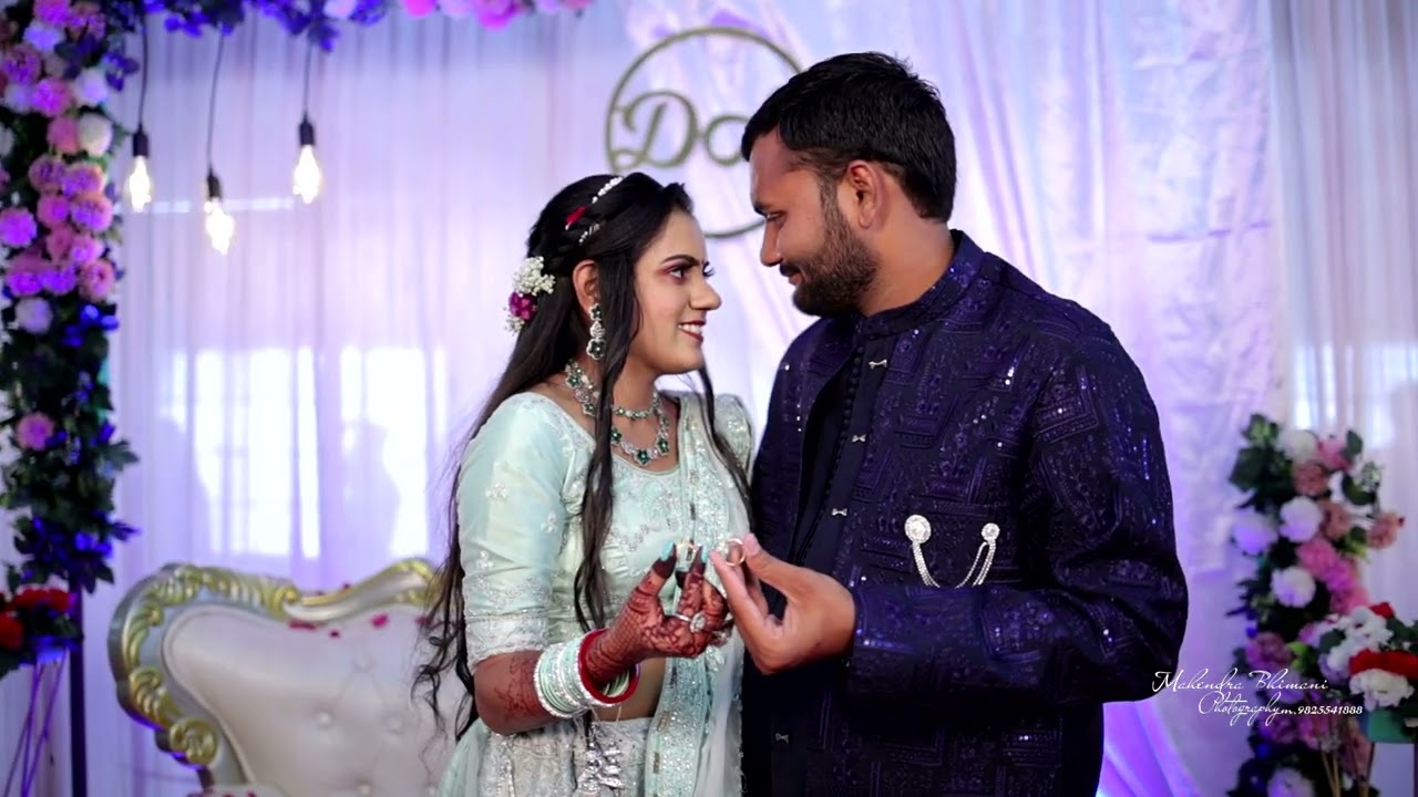 AKSHA  DHRUV  // ENGAGEMENT HIGHLIGHT // HIRAL STUDIO I MAHENDRA_BHIMANI_PHOTOGRAPY