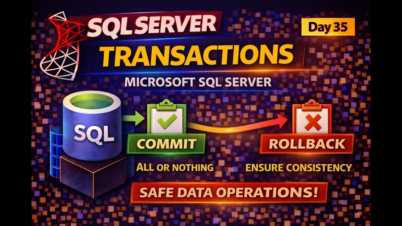 Day 35: Microsoft SQL Server Complete Course| Transactions #sqlserver #coding #programming #sql