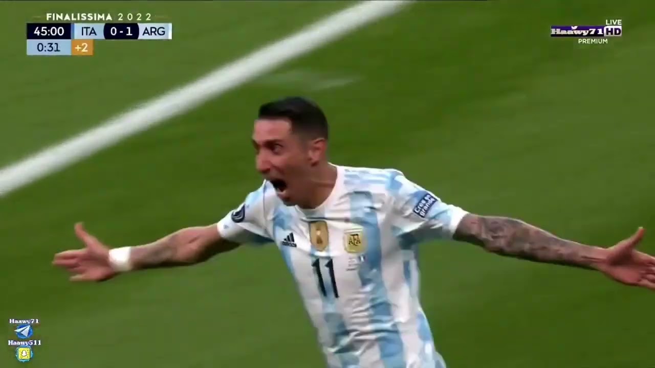 Argentina Vs Italy 2-0  All goals today | goal by lautero Martinez  | goal by angel de Maria