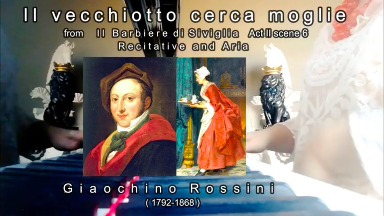 Il vecchiotto cerca moglie, Rossini. Recitative and Aria Piano Accompaniment
