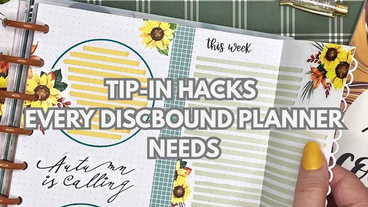 ✂️ Tip-in Tutorial & Plan With Me | Must-try hack for Discbound planners!
