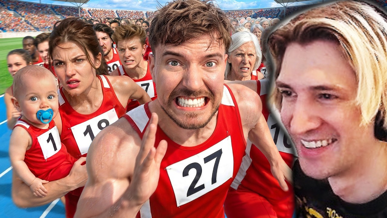 Ages 1 - 100 Race For $250,000! | xQc Reacts to MrBeast