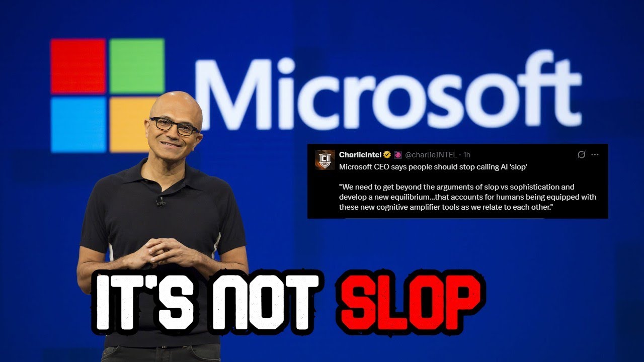 Генеральный директор Microsoft: «Прекратите называть ИИ ерундой».