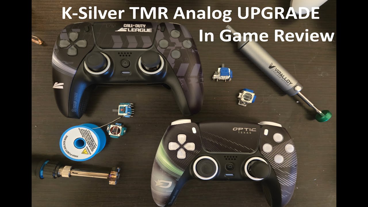 PS5 Pro & PC, K-Silver TMR Upgrade! = Feels like new potentiometer! Great Option! Video 2 of 3