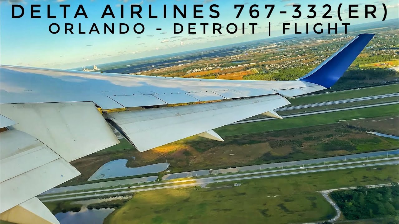 Delta Airlines B767-332(ER) [N1201P] Orlando to Detroit Flight