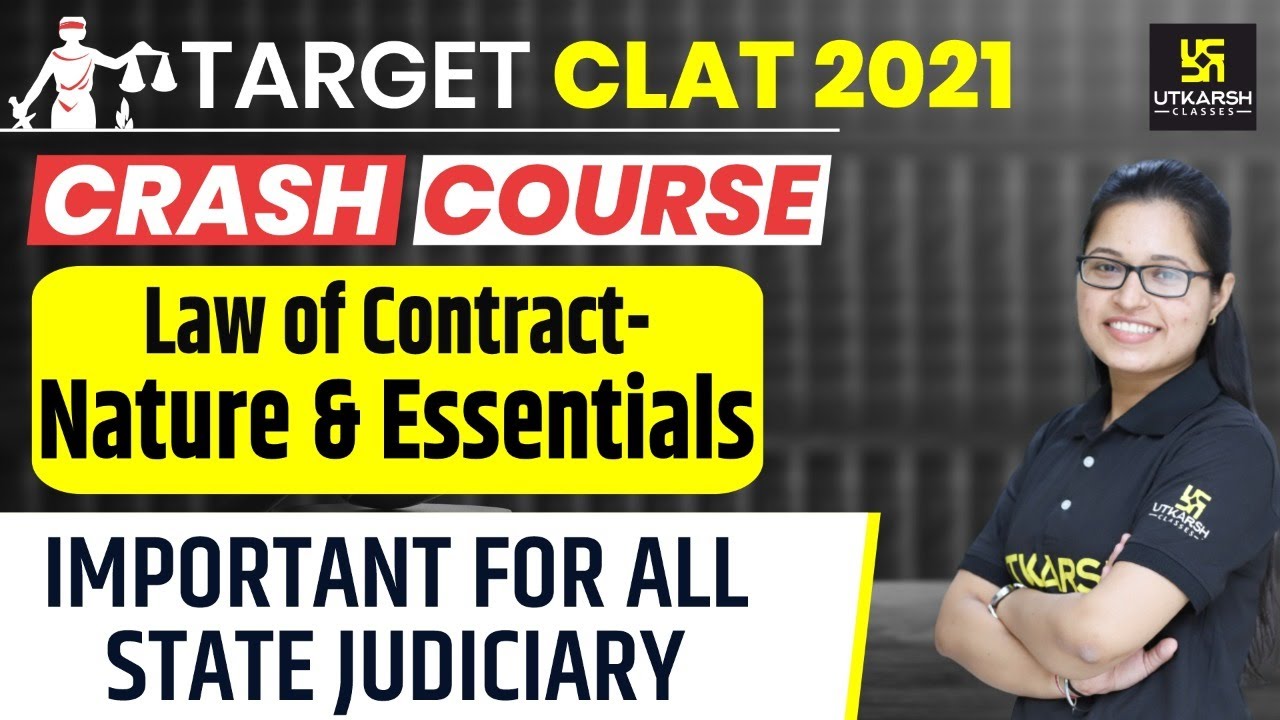 CLAT 2021 | Law of Contract | Nature & Essentials | Legal Reasoning | Shivani Ma'am