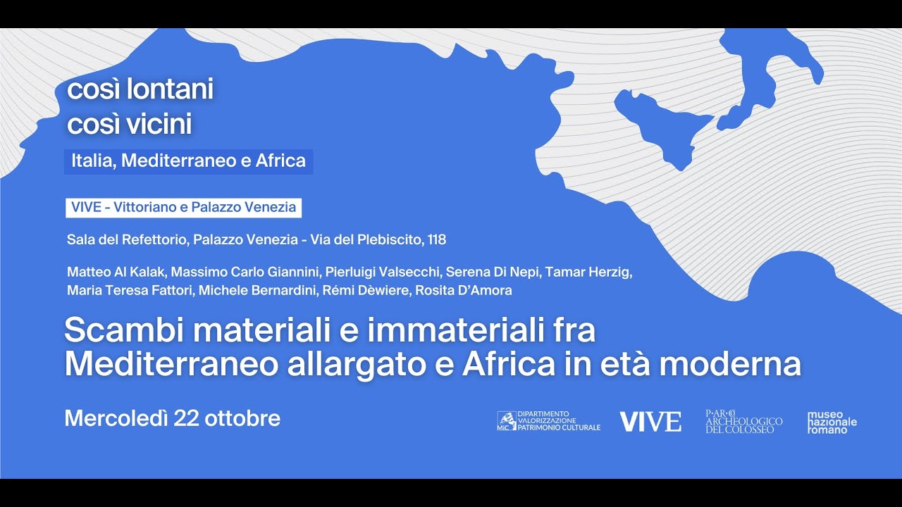 Scambi materiali e immateriali fra Mediterraneo allargato e Africa in età moderna II pt.