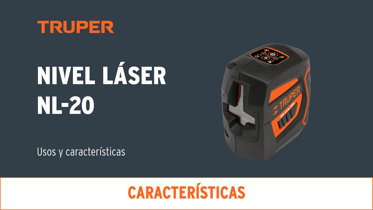 Características funciones y usos del nivel laser NL-20 TRUPER