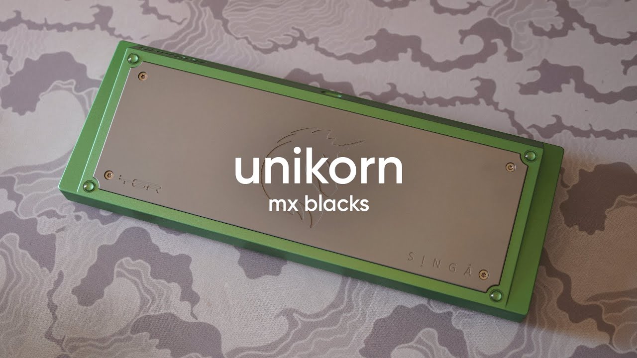 cool bakeneko - unikorn r2.1 w/ mx blacks sounds (and bonus test)