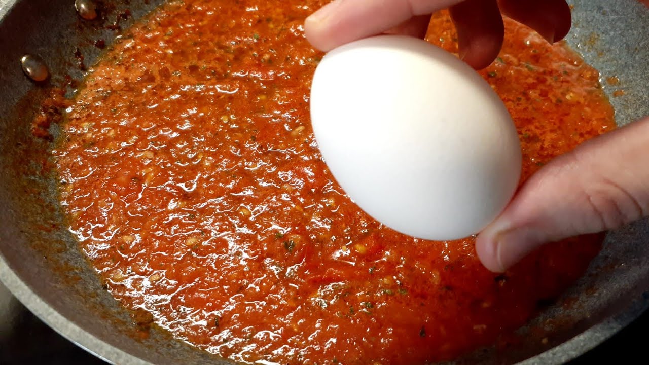 avez-vous des œufs et des tomates à la maison? 😋 la recette la plus facile au monde
