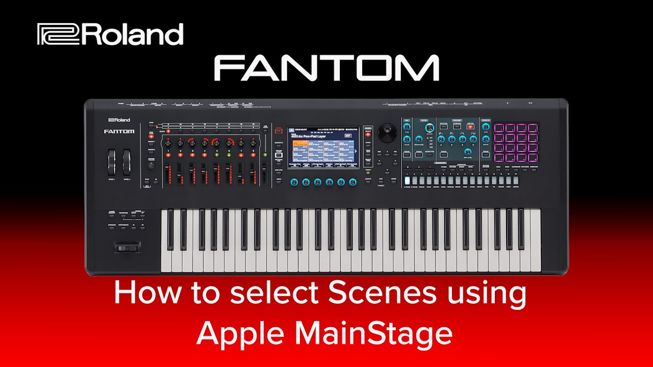Roland FANTOM - How to select Scenes using Apple MainStage