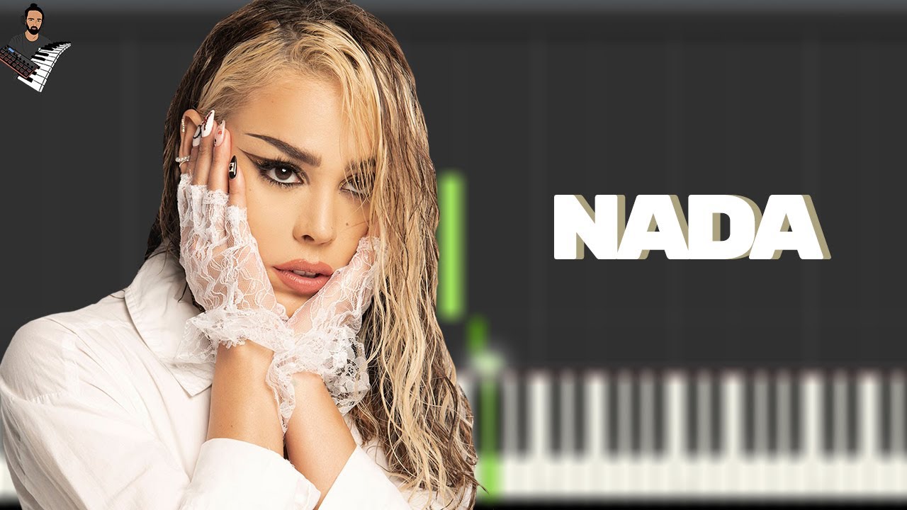 Cali Y El Dandee, Danna Paola - Nada | Instrumental Piano Tutorial / Partitura / Karaoke / MIDI