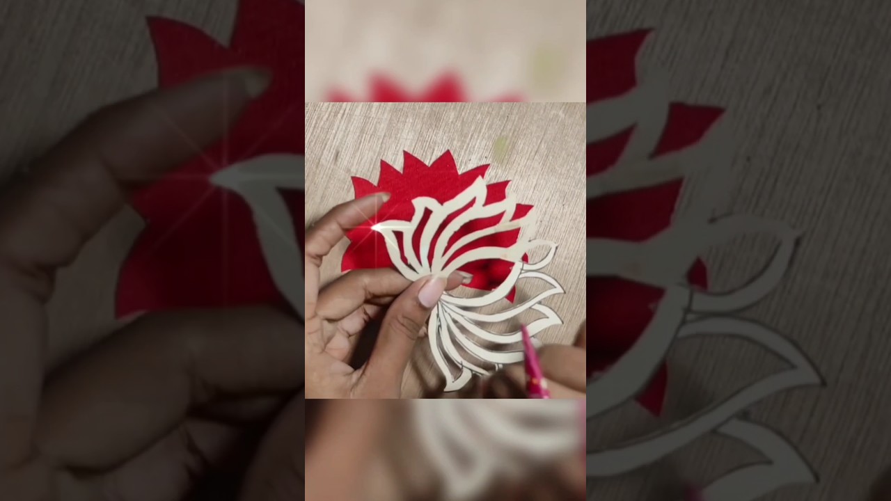 Diy Lotus wall hanging | market wall hanging Lotus making at home #artbykajal