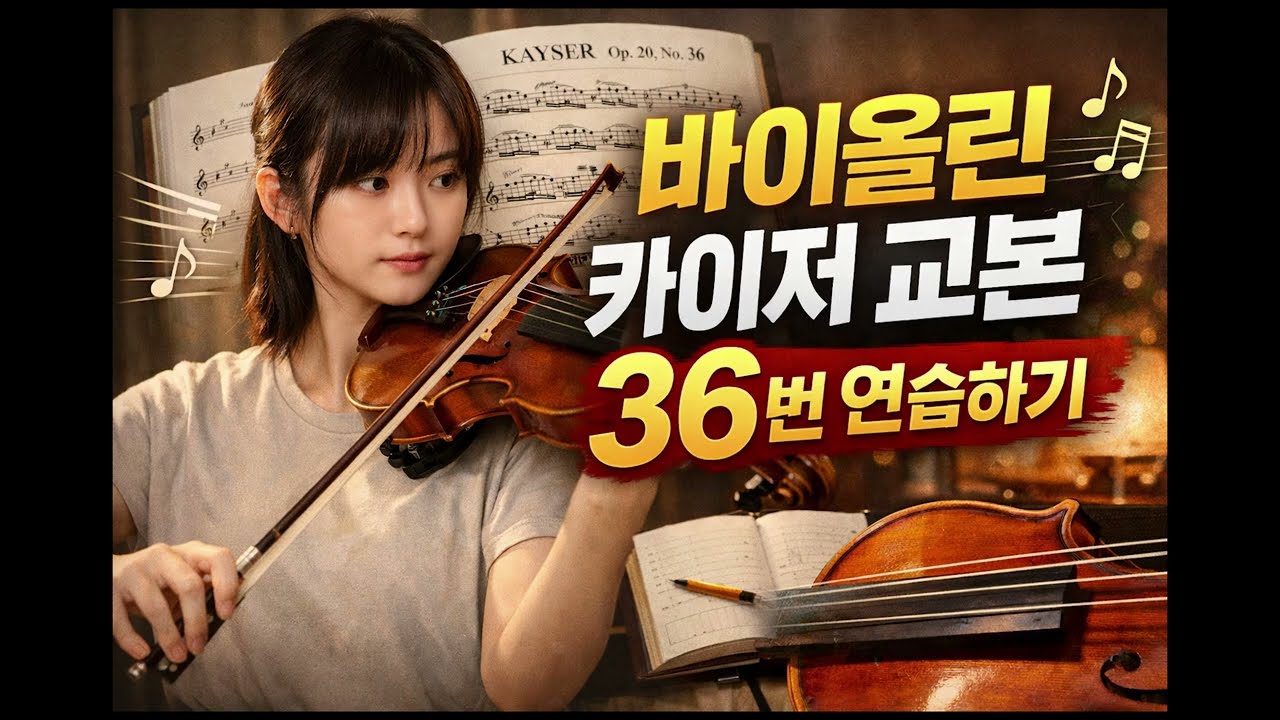 바이올린 카이저 교본 36번 연습하기 | 중급자 연습로그, 카이저 36번, 이렇게 연습했어요, 중급자 연습 과정 