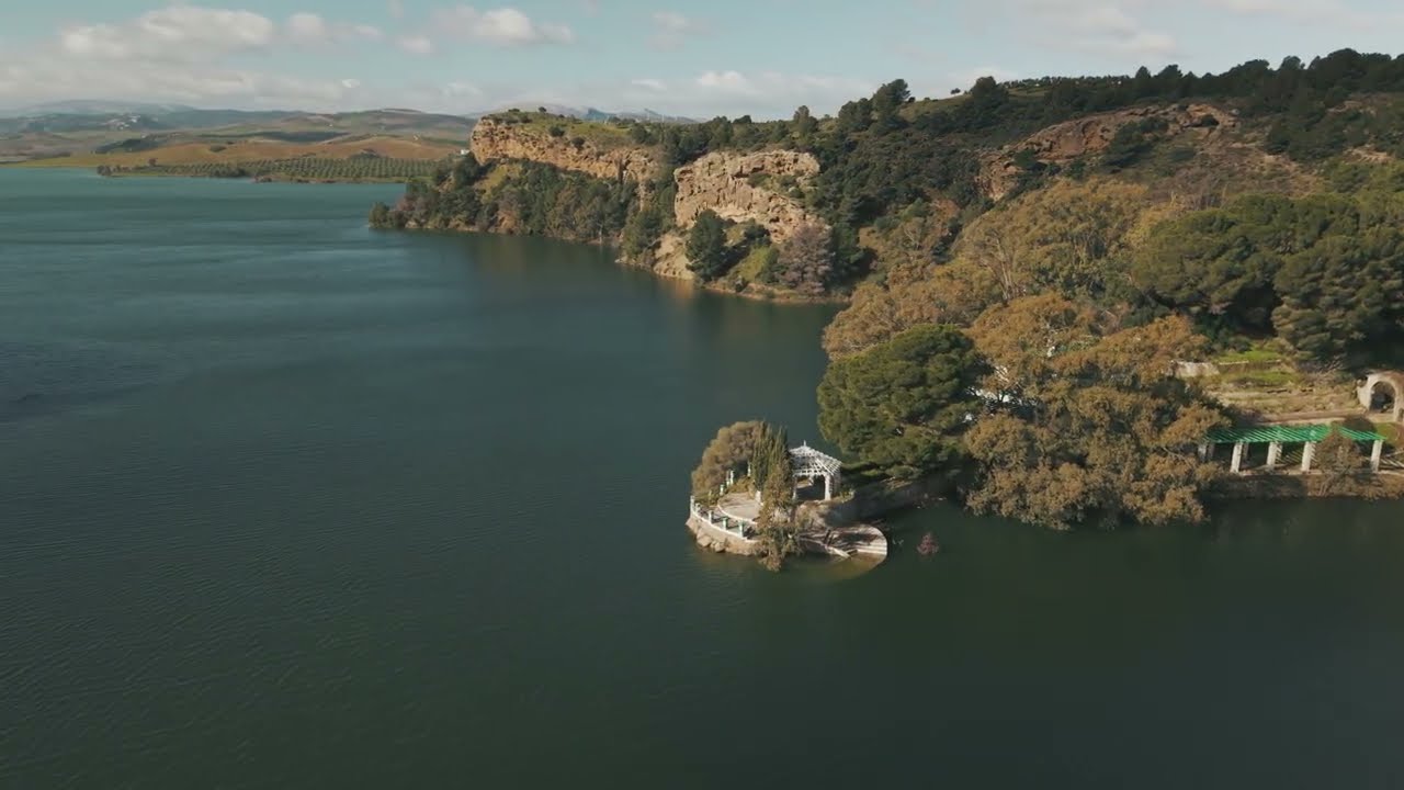 Embalse Conde de Guadalhorce vista de dron