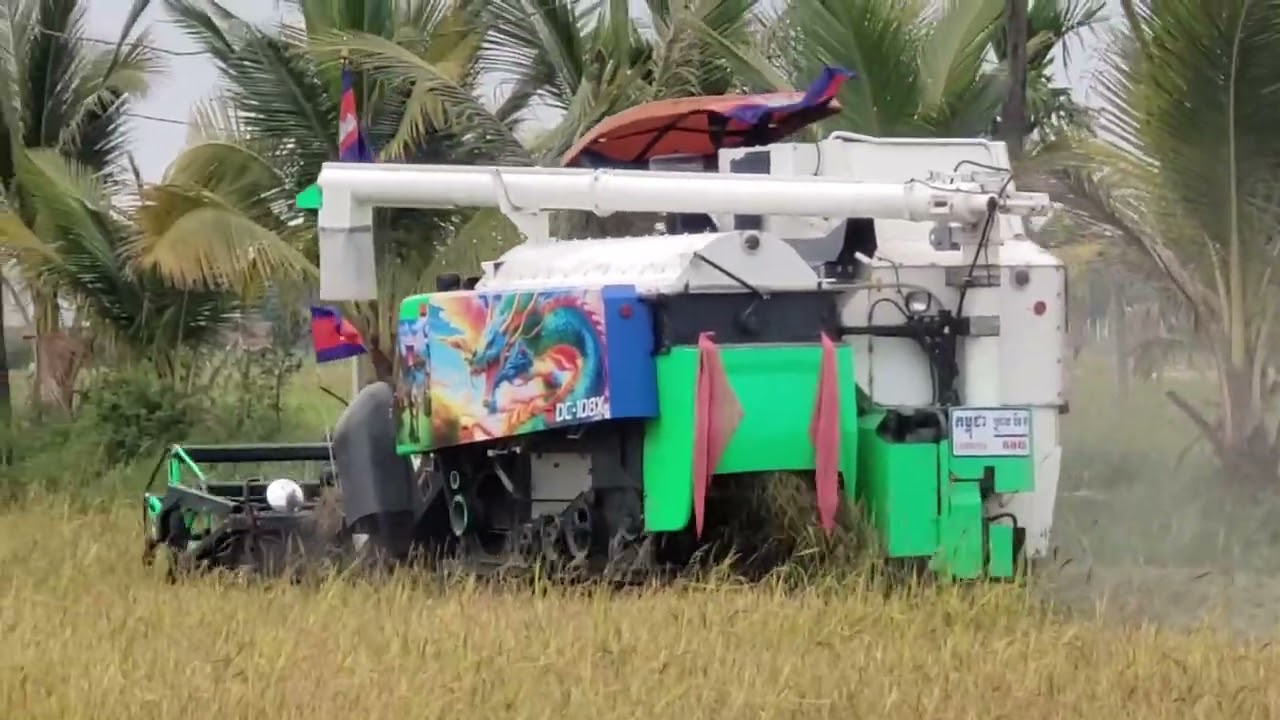 Rice harvester។ #tools #diy #shorts