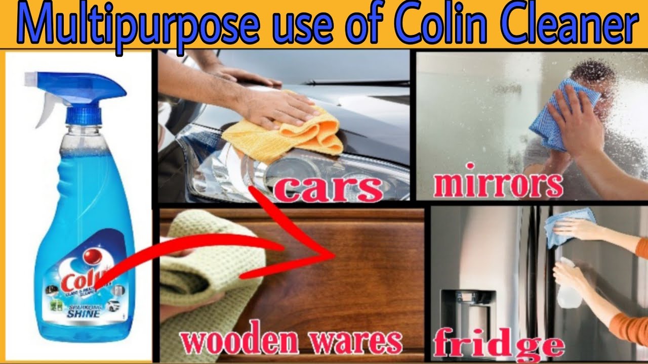 Применение очистителя для стекол Colin | Обзор | Универсальное жидкое чистящее средство | Как исп...