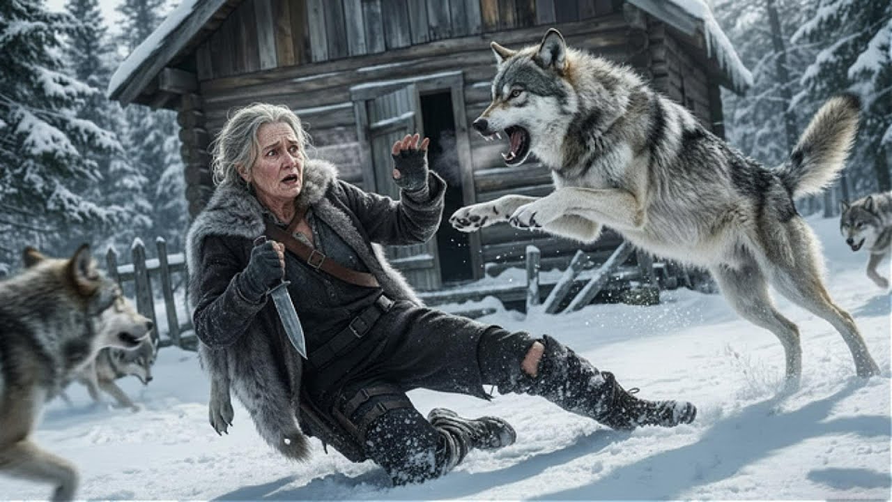 An 80 Year Old Woman Narrowly Escapes Death From a Pack of Savage Wolves in Yakutia