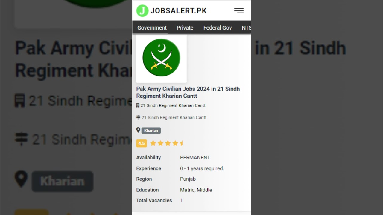 Pak Army Civilian Job 2024 |Online Apply |Govt Jobs 2024