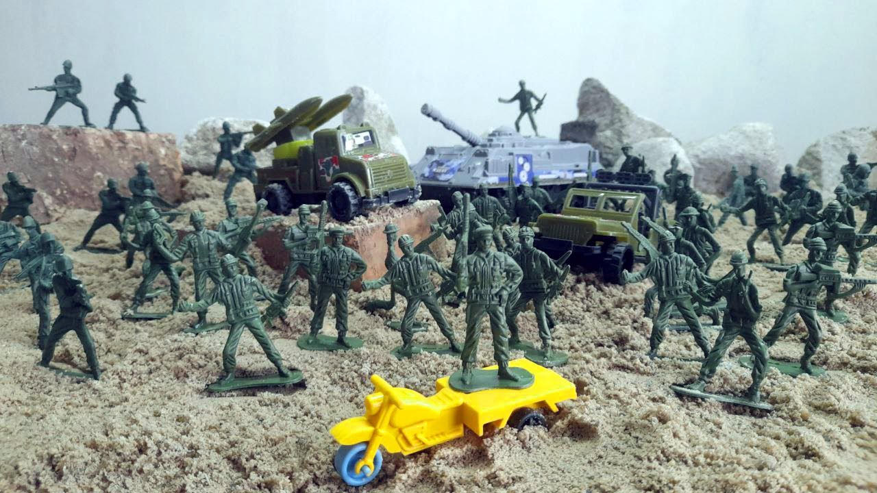 Mainan Tentara Perang  Perangan Serangan Udara | Stop Motion
