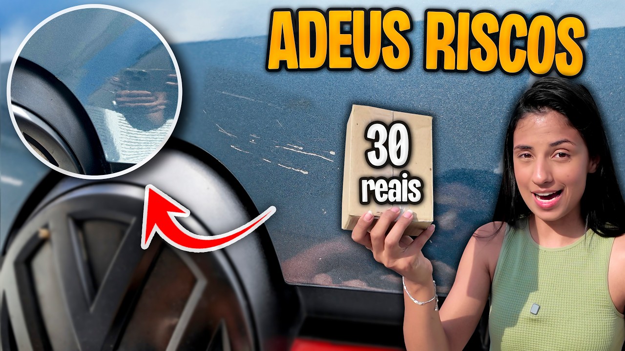 TIREI todos os MICRO ARRANHÕES do meu CARRO em CASA!