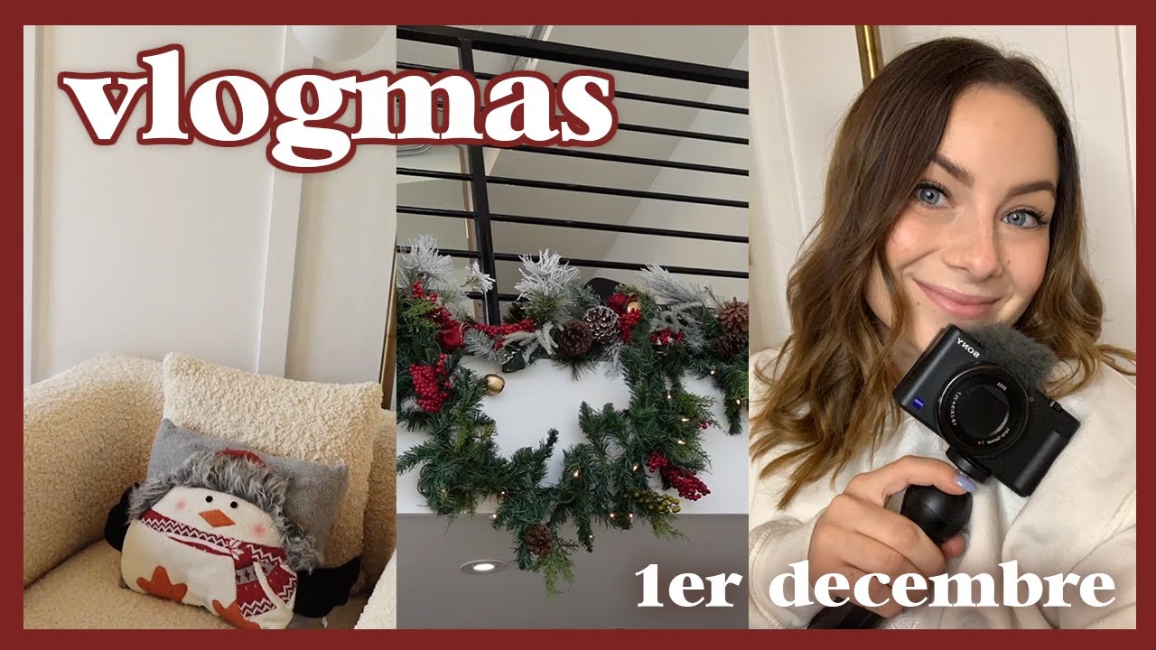 VLOGMAS 2 : Début officiel du vlogmas + décorations de Noël ! 🥺❤️🎄