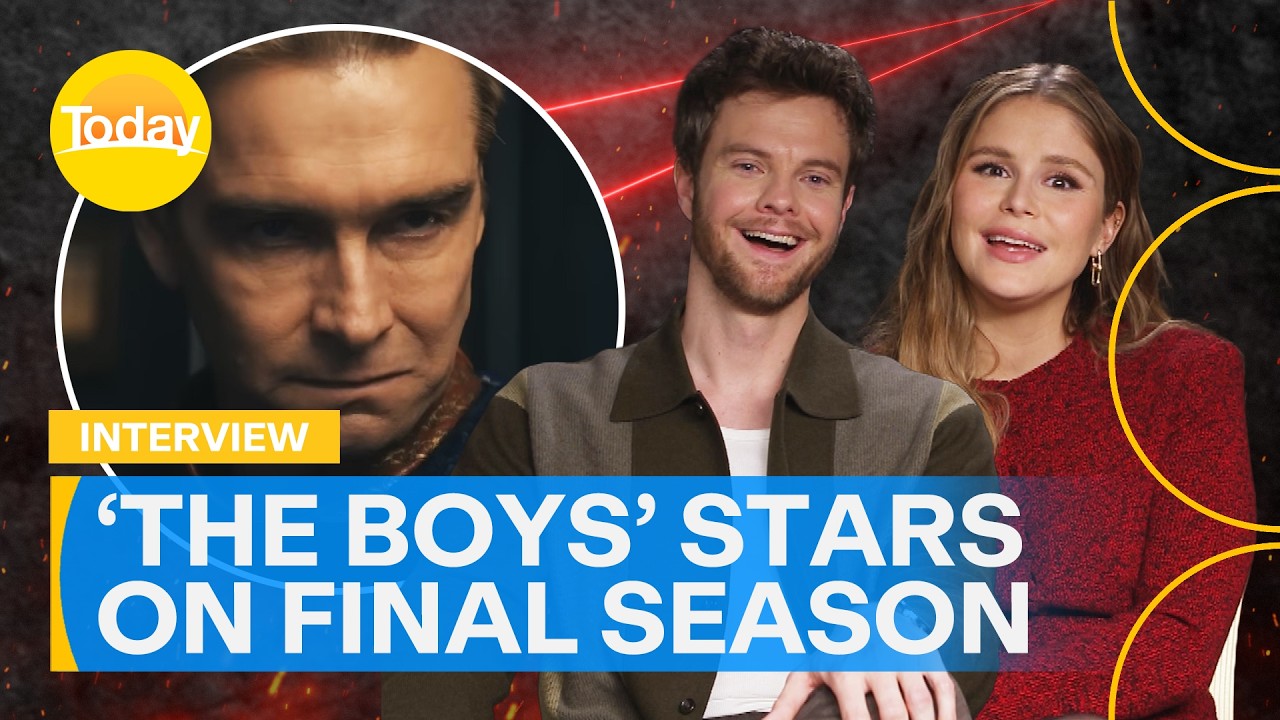 &lsquo;The Boys&rsquo; stars Jack Quaid and Erin Moriarty chat about the final season | Today Show Australia