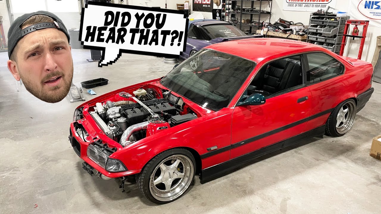 E36 FIRST START UP WITH BUILT ENGINE!!