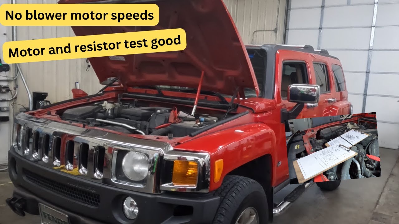 2006 Hummer H3 with wiring problems! No blower motor speeds!