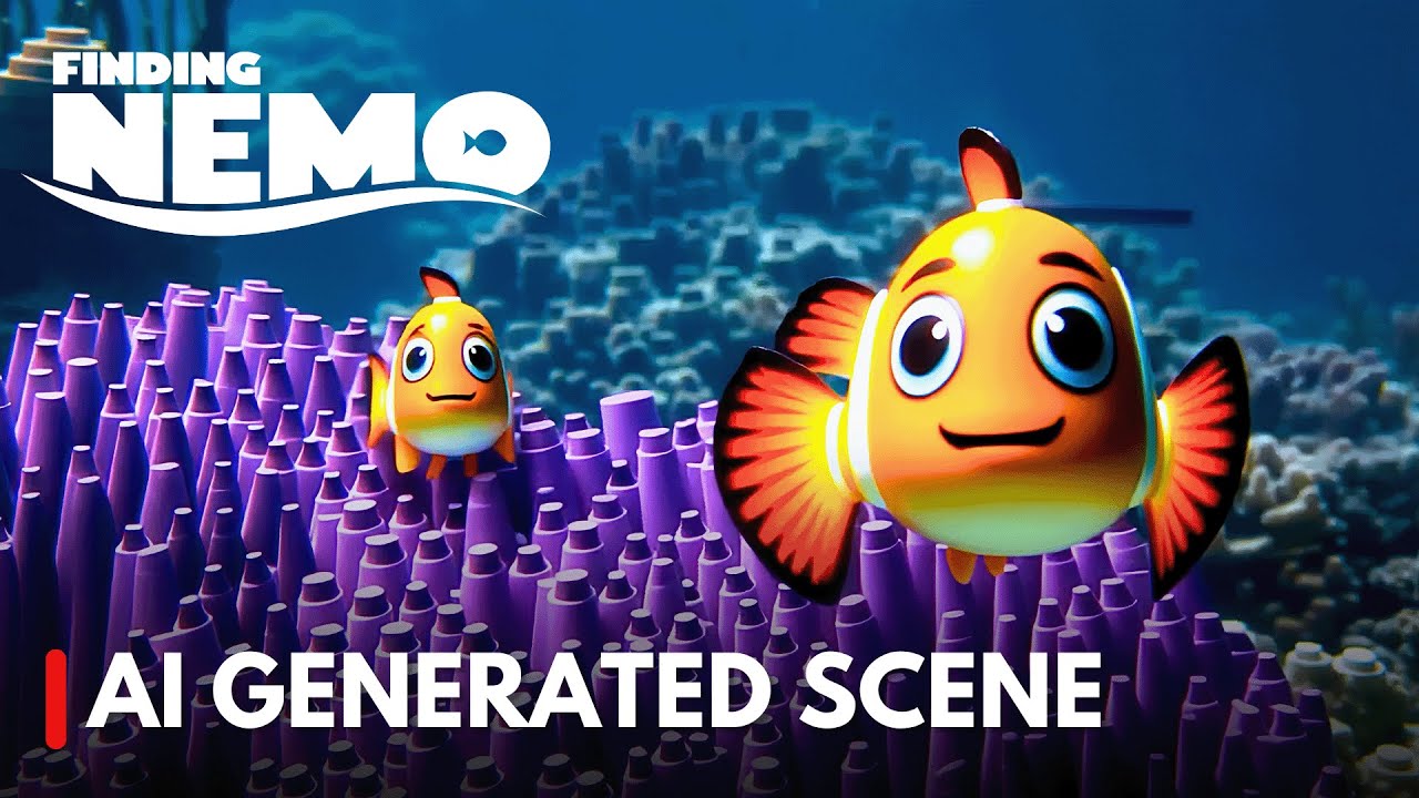AI Recreates INTENSE Barracuda Attack from Finding Nemo!