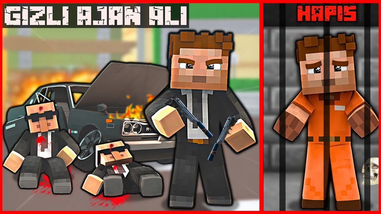 ALİ AJAN OLDU MAFYALARI ÖLDÜRDÜ  HAPİSE GİRDİ 😱 - Minecraft