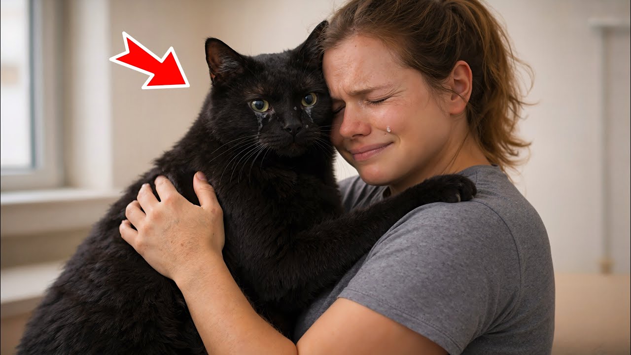 Кот обнимает хозяйку перед эвтаназией, но ветеринар замечает что-то странное…