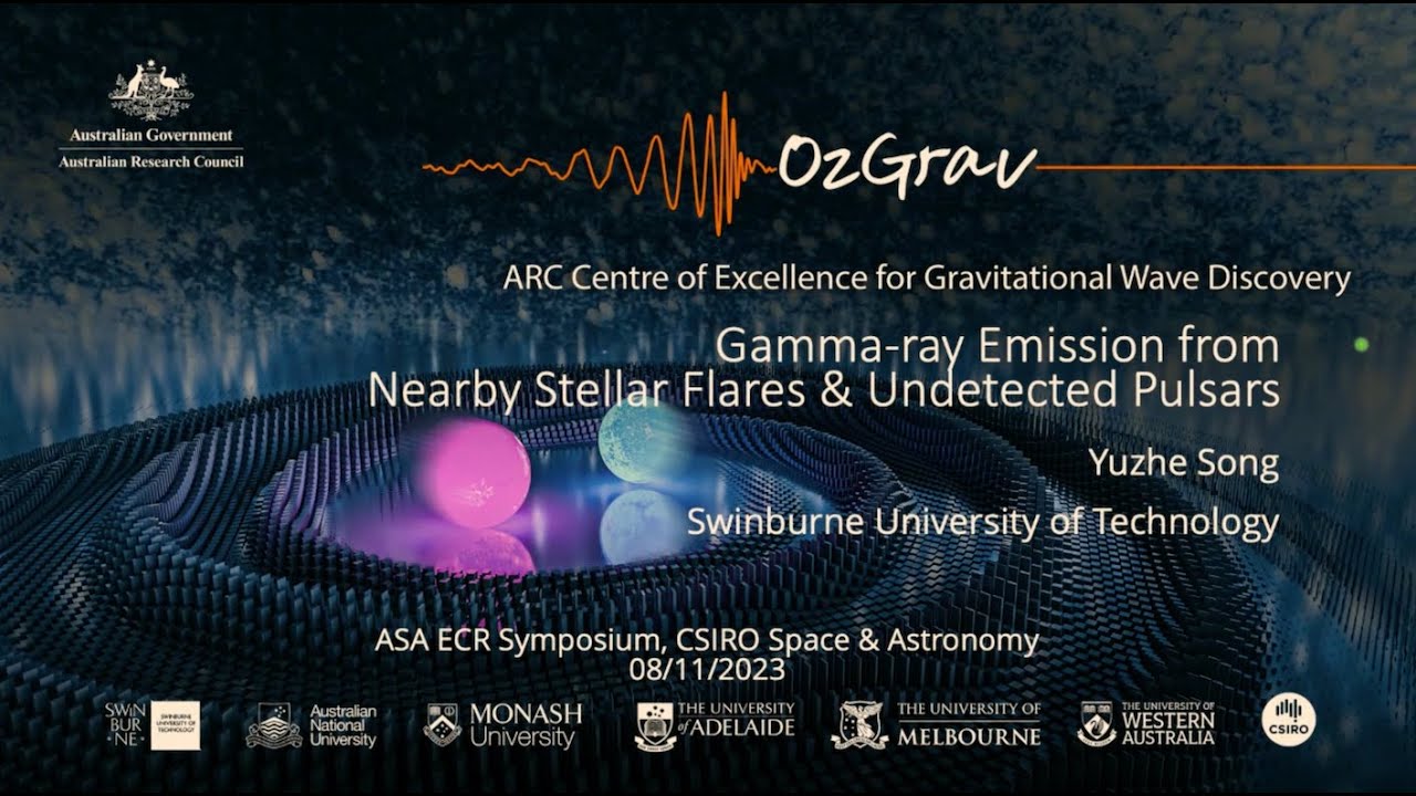 Symposium Series: Dr. Yuzhe Song -- Gamma-ray Emission of Nearby Stellar Flares & Undetected Pulsars